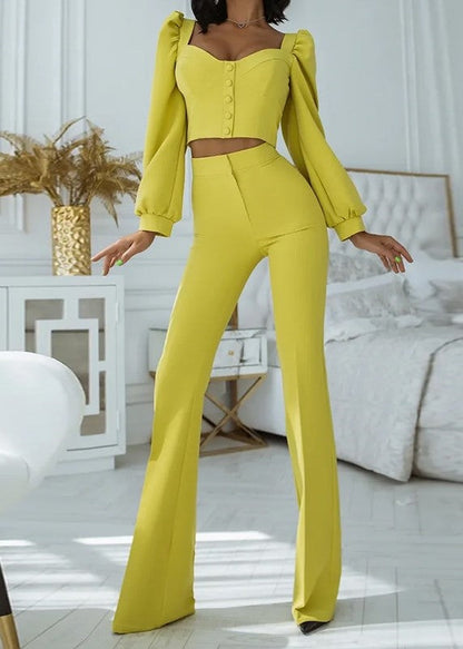 Conjunto Santorini Olivia - Amarelo